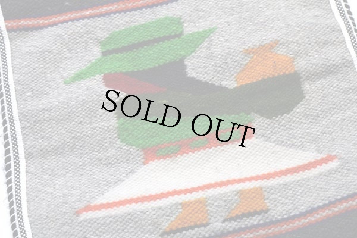 画像2: 民族柄 ラグ ショルダーバッグ (2)