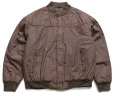 画像1: 90s DAVID TAYLOR 中綿入り ダービージャケット グレーブラウン L (1)