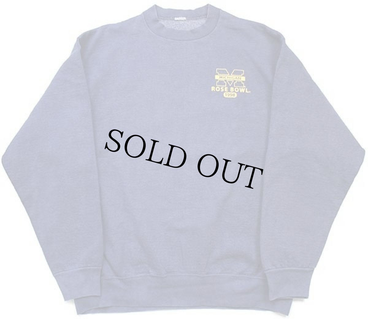 画像2: 90s MICHIGAN ROSE BOWL 1998 両面ひび割れプリント スウェット 紺 (2)