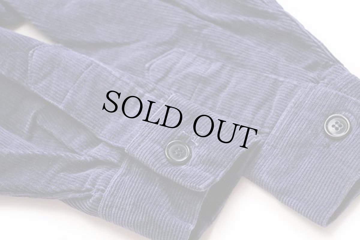 画像6: 00s FFA NEVADA チェーン刺繍&ピンズ&パッチ付き コットン コーデュロイ ファーマーズジャケット 紺 36 (6)