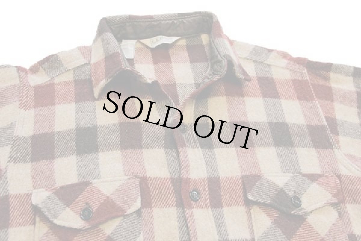 画像3: 80s L.L.Bean ブロックチェック ウールシャツ (3)