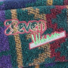 画像5: イタリア製 Seven Warm 刺繍 ネイティブ柄 ウール ラグ ウエストバッグ★ウエストポーチ (5)