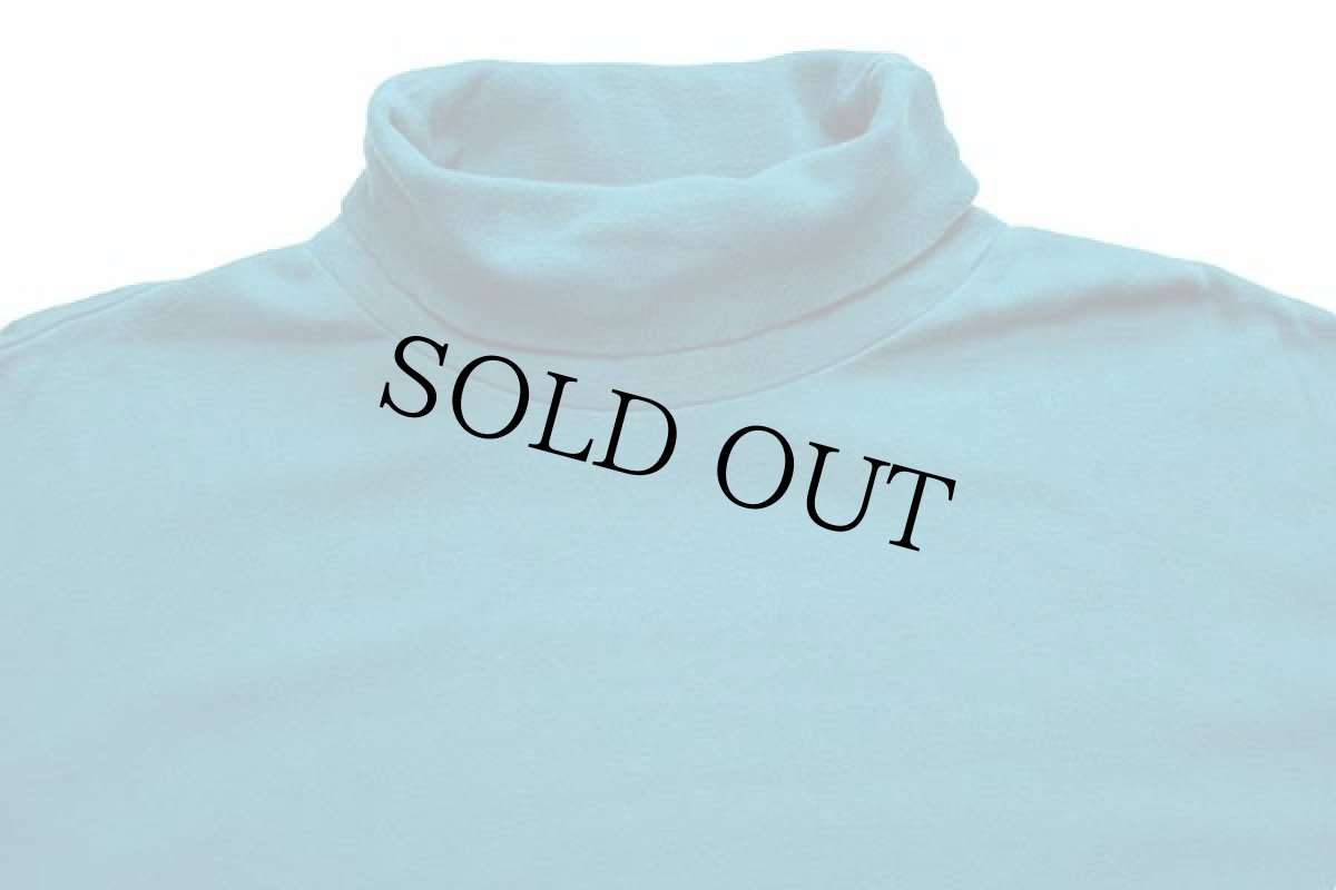 画像3: 90s L.L.Bean タートルネック 無地 コットン カットソー エメラルドグリーン (3)