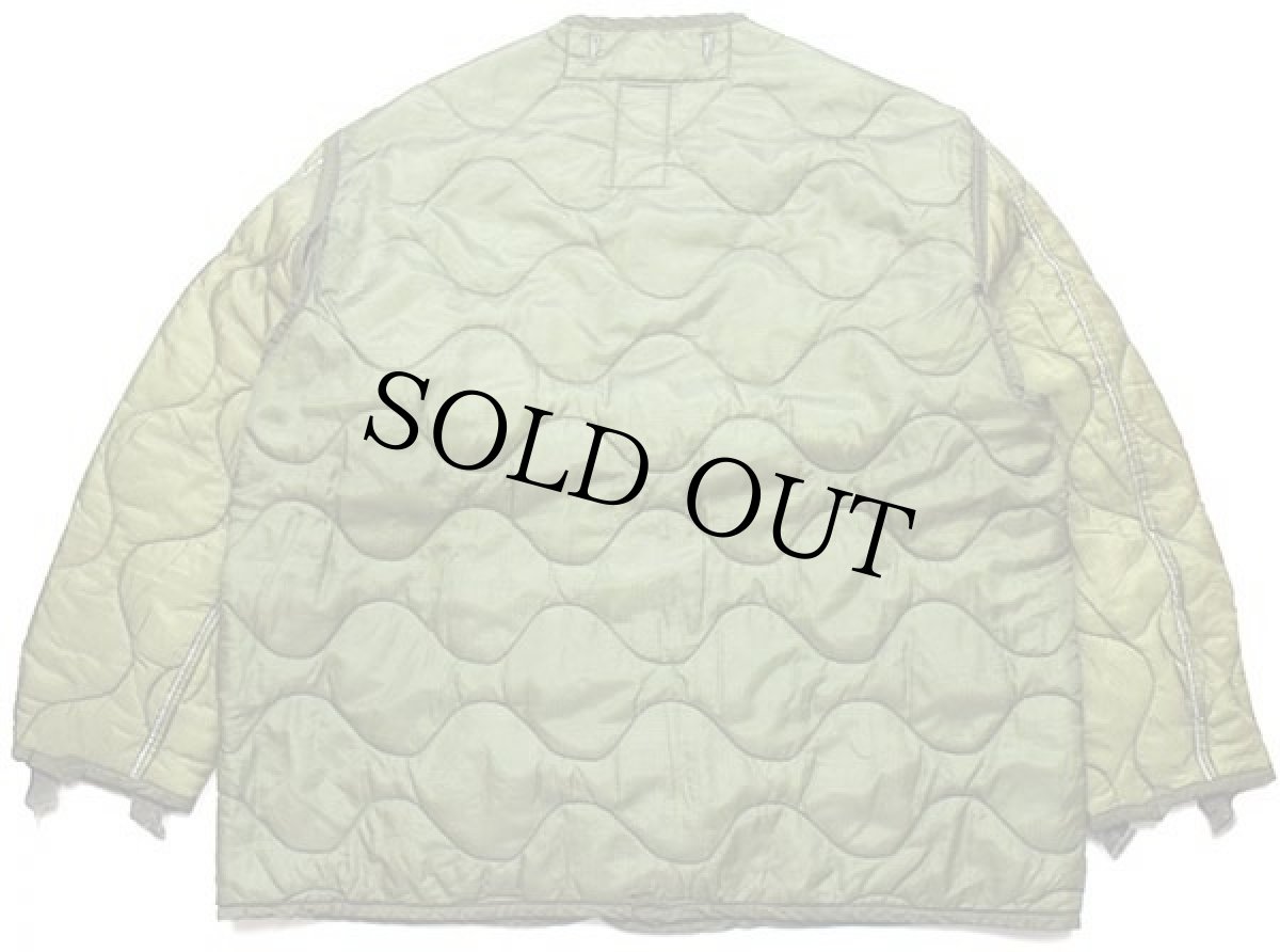 画像2: 90s 米軍 U.S.ARMY M-65 フィールドジャケット ツートン ナイロン キルティングライナー オリーブグリーン L (2)