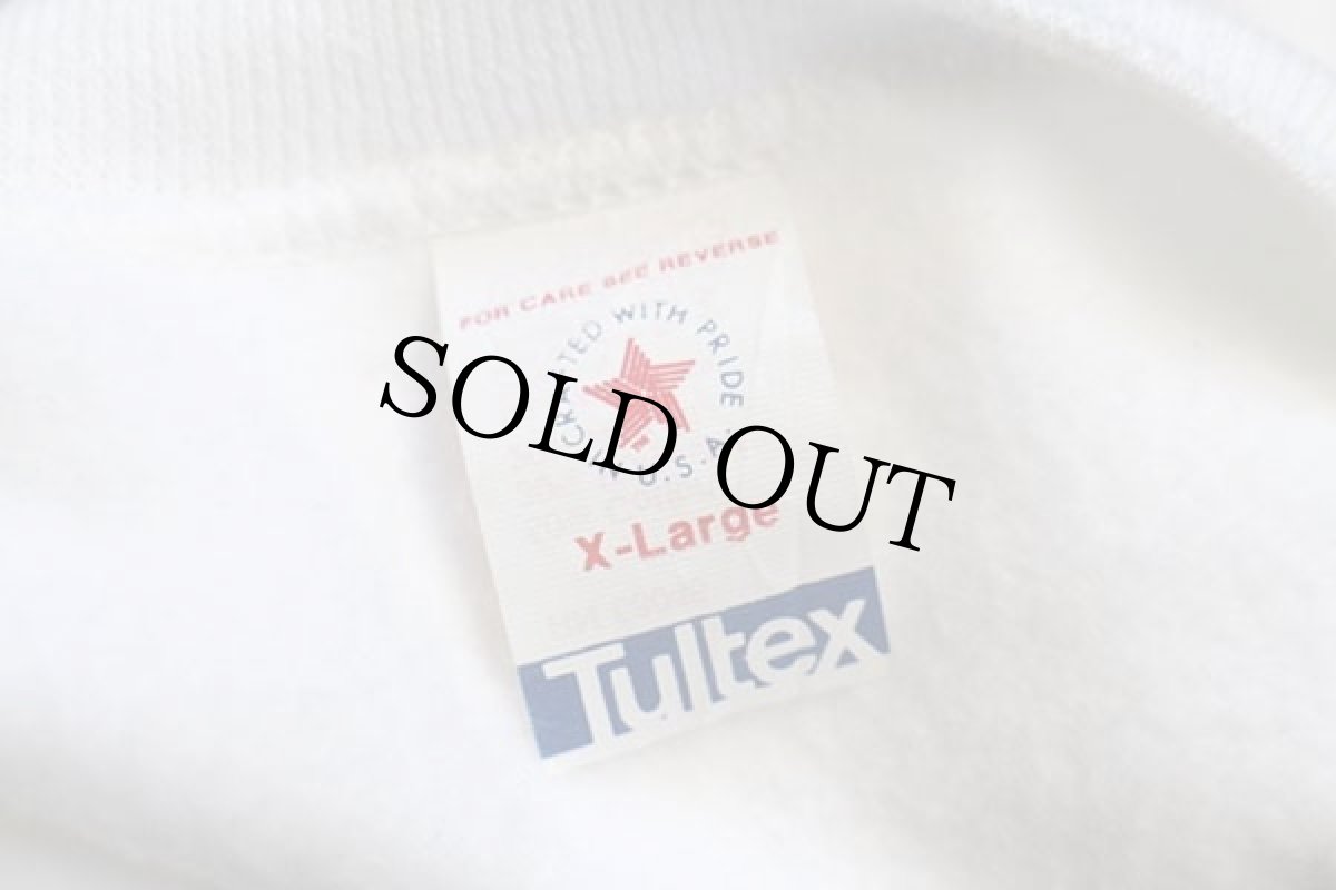 画像4: 80s USA製 Tultex アザラシ ハンドペイント スウェット 白 XL (4)