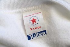 画像4: 80s USA製 Tultex アザラシ ハンドペイント スウェット 白 XL (4)