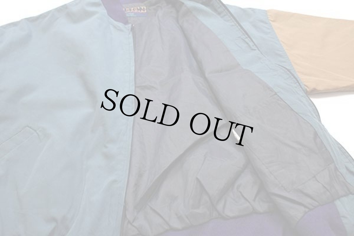 画像5: 80s USA製 HILTON マルチカラー 切り替え ジャケット XL (5)