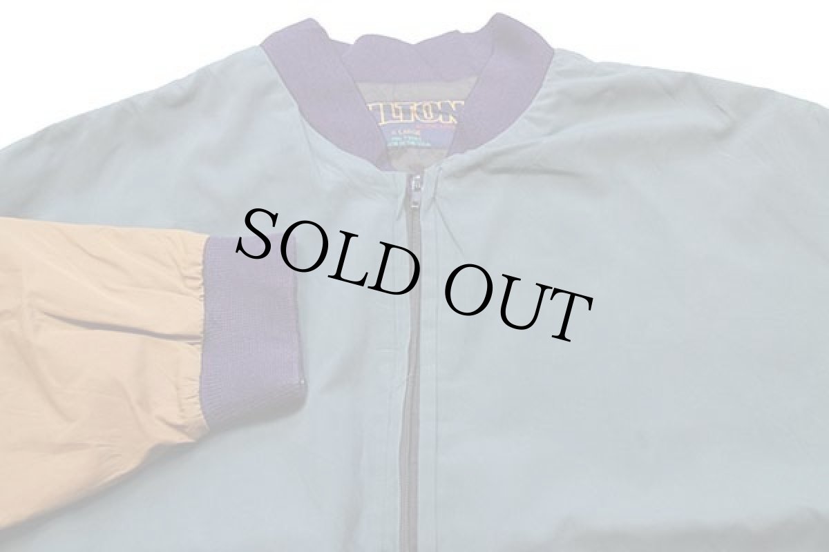 画像3: 80s USA製 HILTON マルチカラー 切り替え ジャケット XL (3)