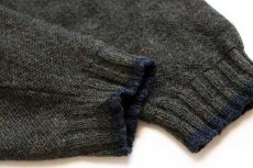 画像6: 90s USA製 Woolrichウールリッチ ライン入り Vネック ウールニット セーター XL (6)