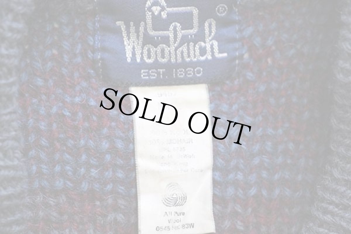 画像4: 80s Woolrichウールリッチ ローゲージ ウール×モヘヤニット セーター L (4)