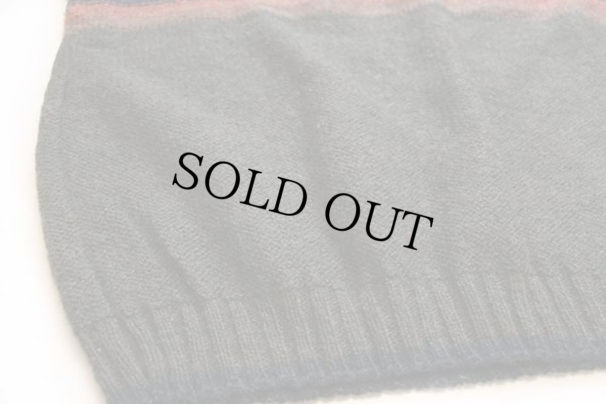 画像5: 90s USA製 Woolrichウールリッチ ライン入り Vネック ウールニット セーター XL (5)