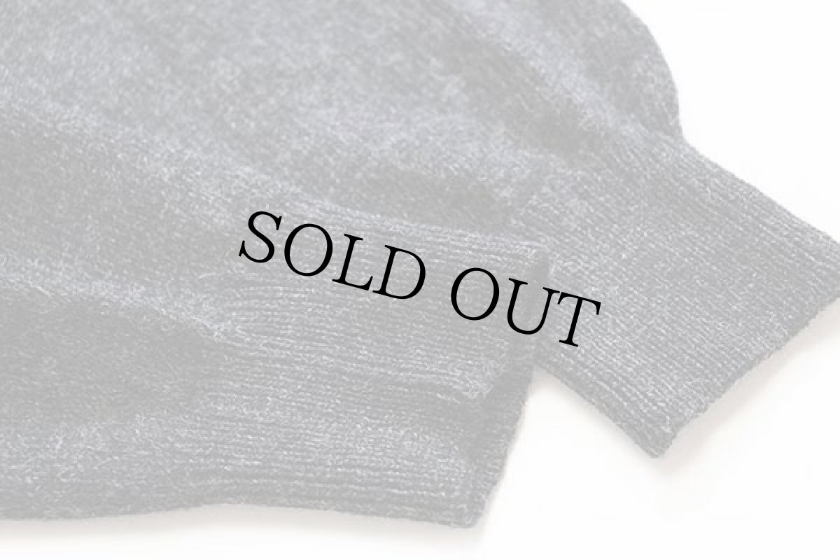 画像6: 90s イタリア製 BENETTONベネトン アーガイル柄 シェットランド ウールニット ポロシャツ チャコールグレー S★セーター (6)