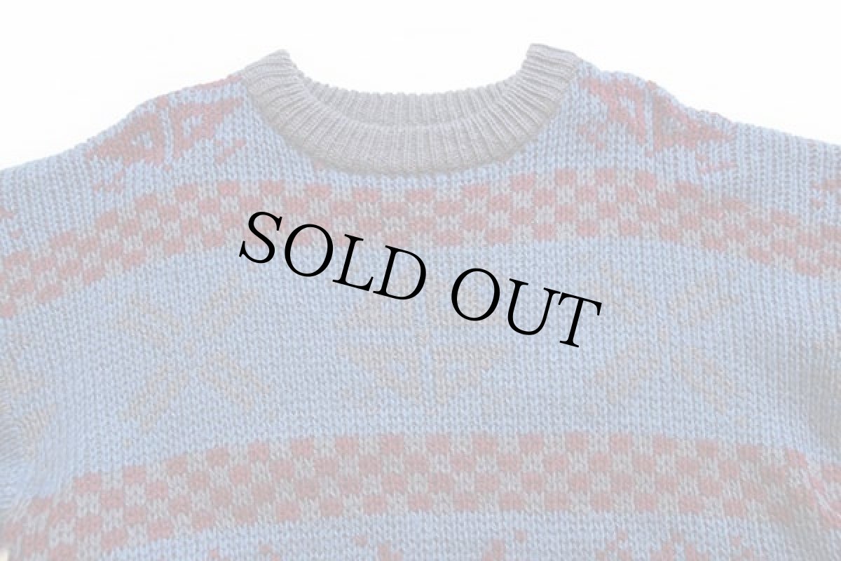 画像3: 80s Woolrichウールリッチ ローゲージ ウール×モヘヤニット セーター L (3)