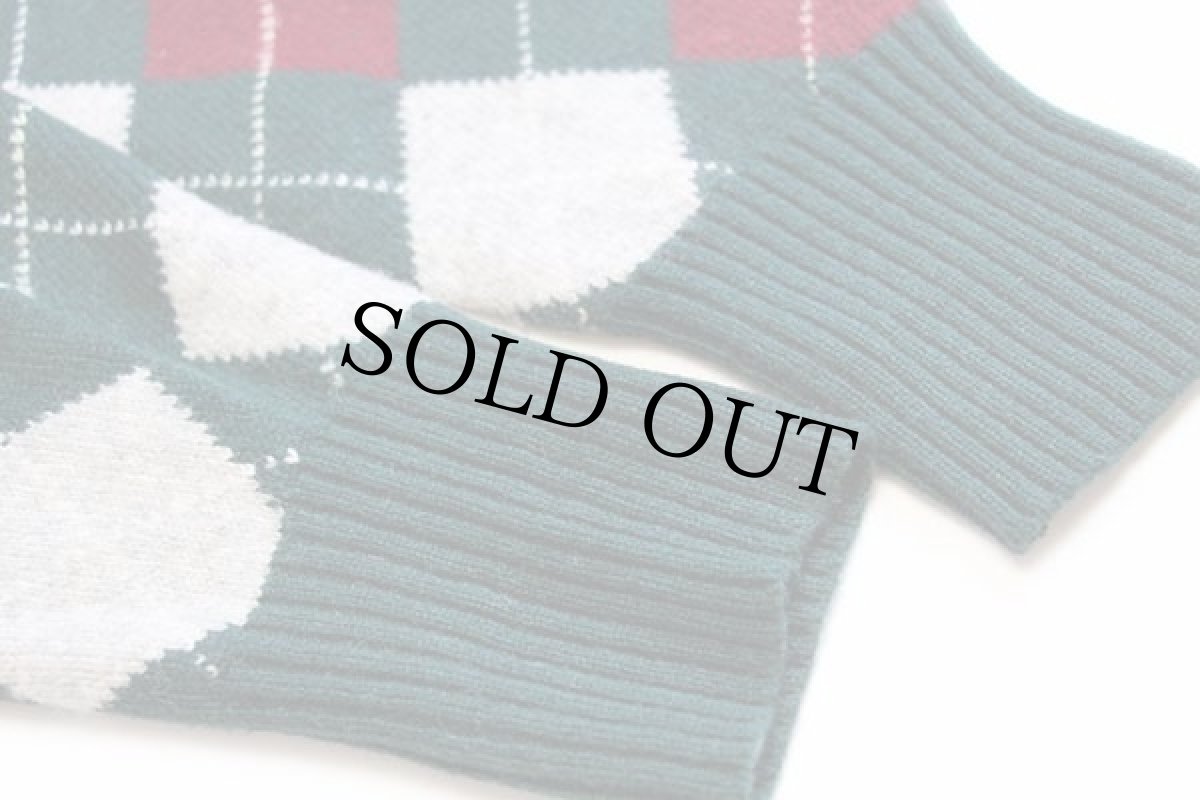 画像6: 90s ポロ ラルフローレン アーガイル柄 ラムウールニット セーター XL (6)