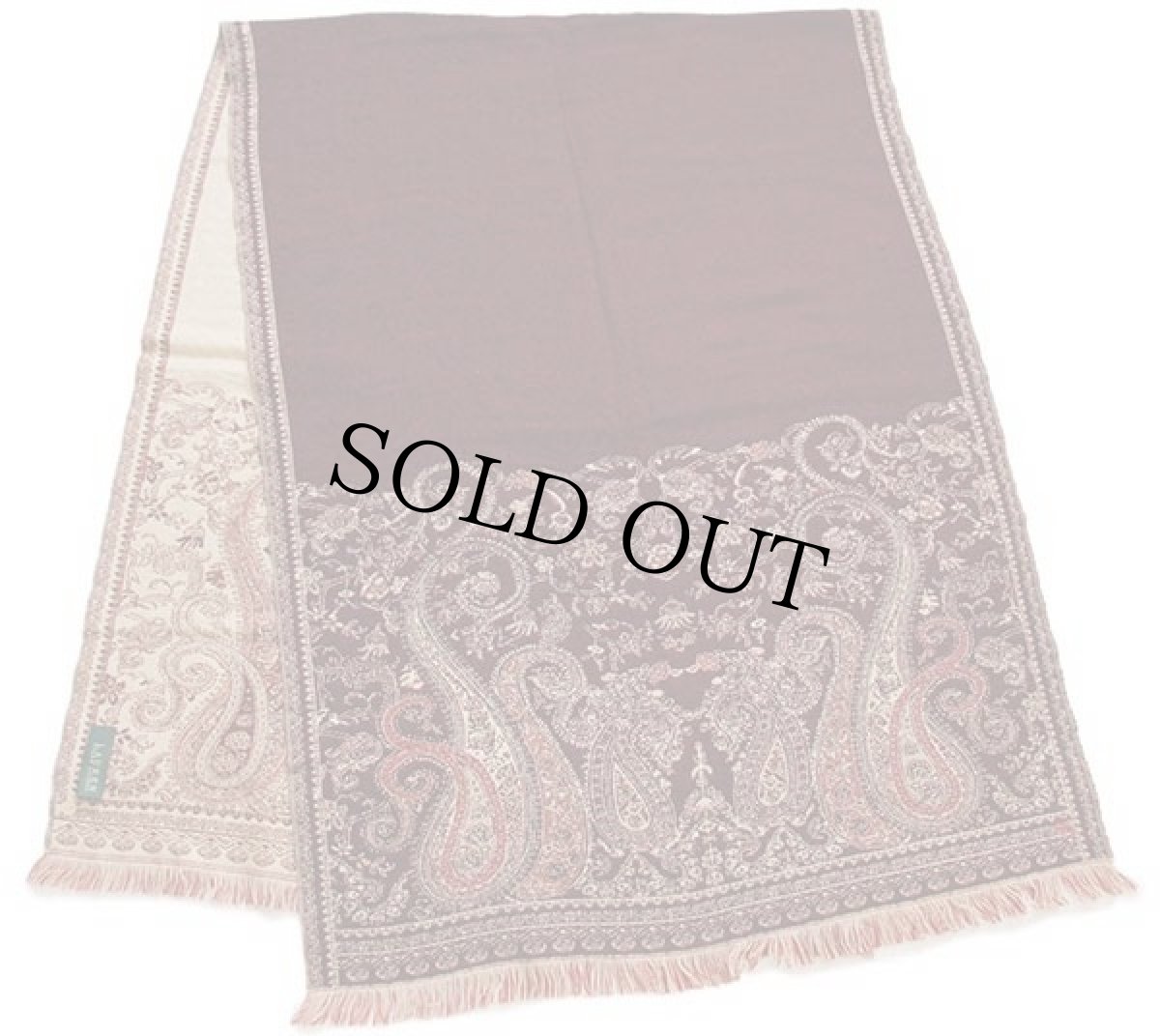 画像2: LAUREN ラルフローレン ペイズリー柄 ストール (2)