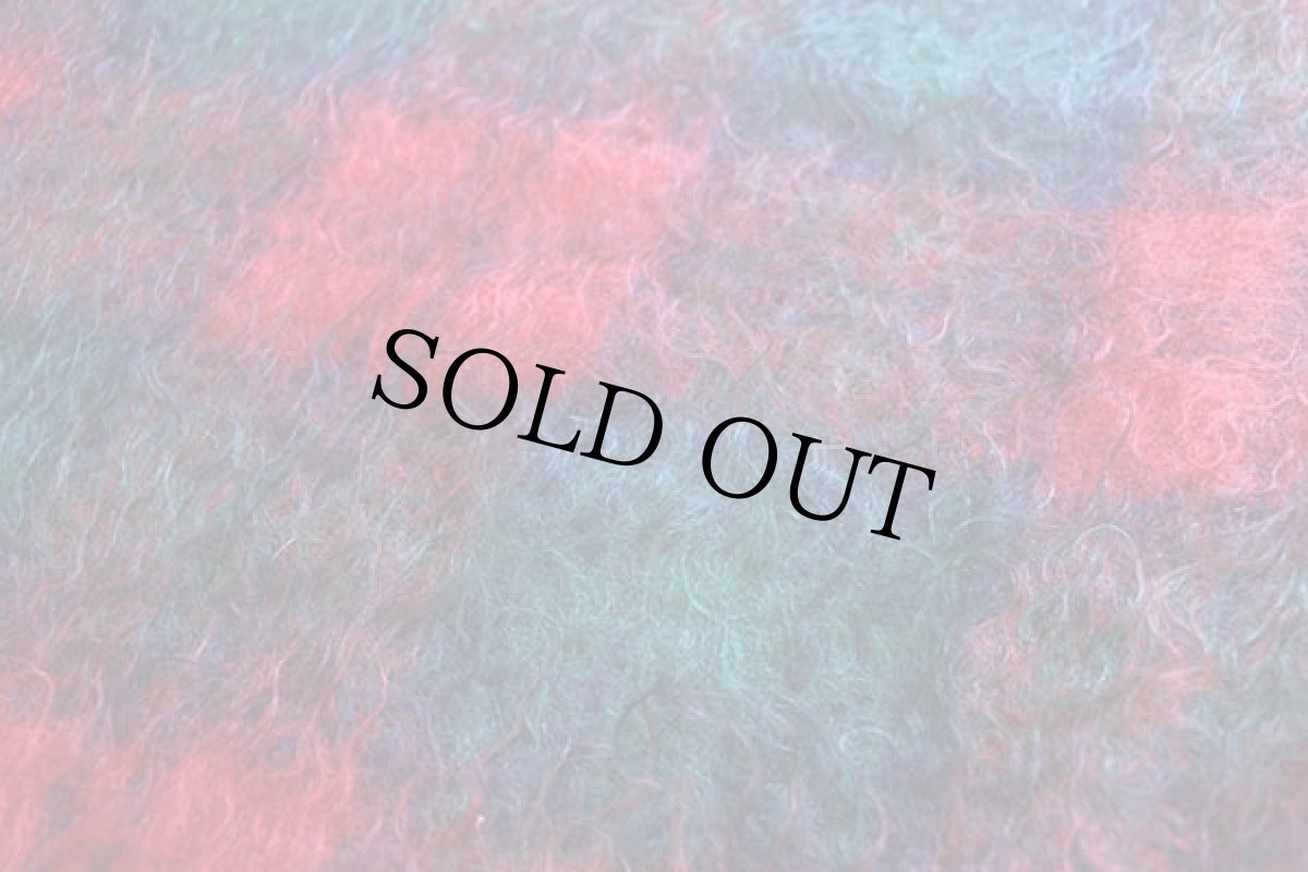 画像4: 英国製 GREEN GROVE タータンチェック モヘヤ×ウール パイル ブランケット (4)