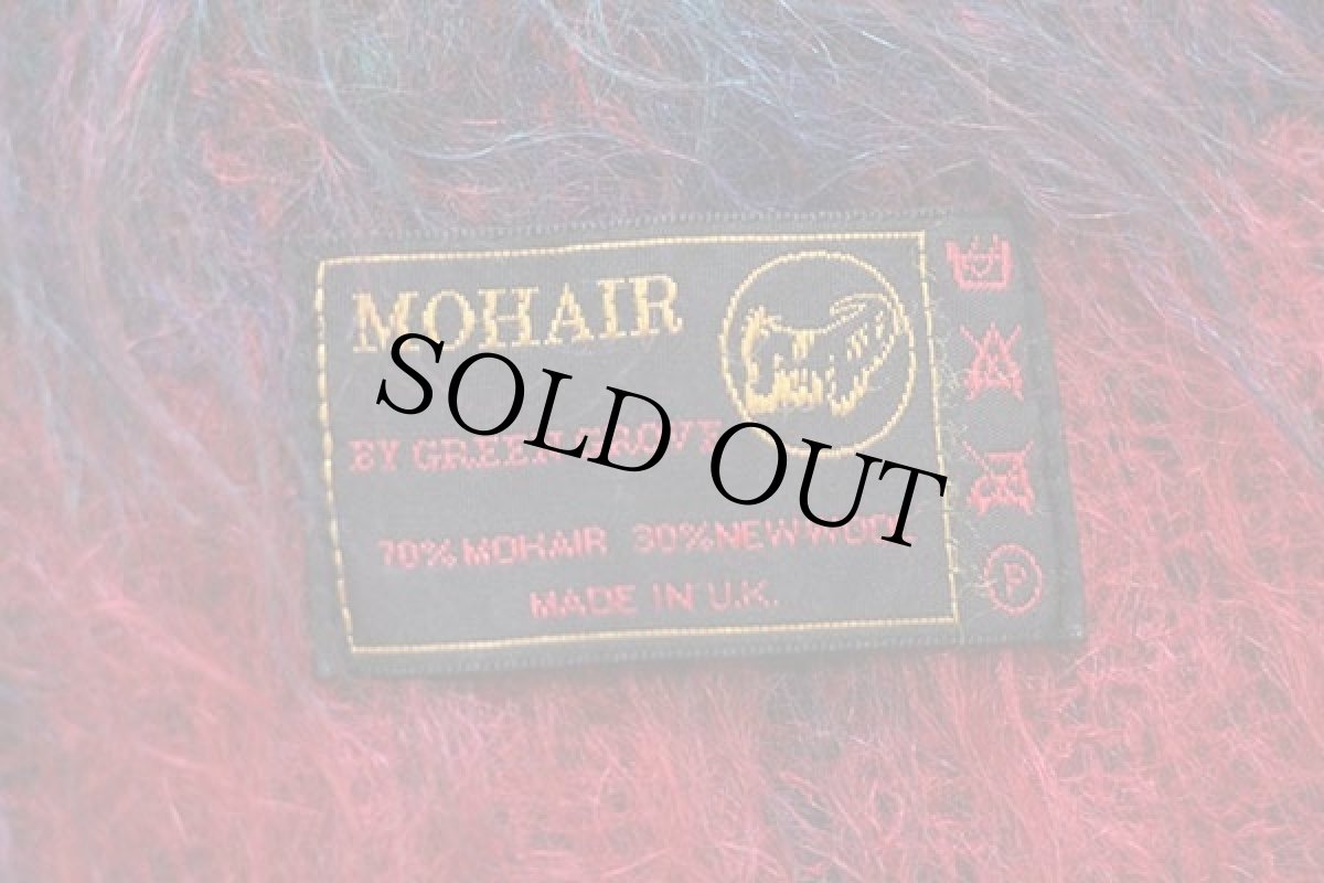 画像3: 英国製 GREEN GROVE タータンチェック モヘヤ×ウール パイル ブランケット (3)