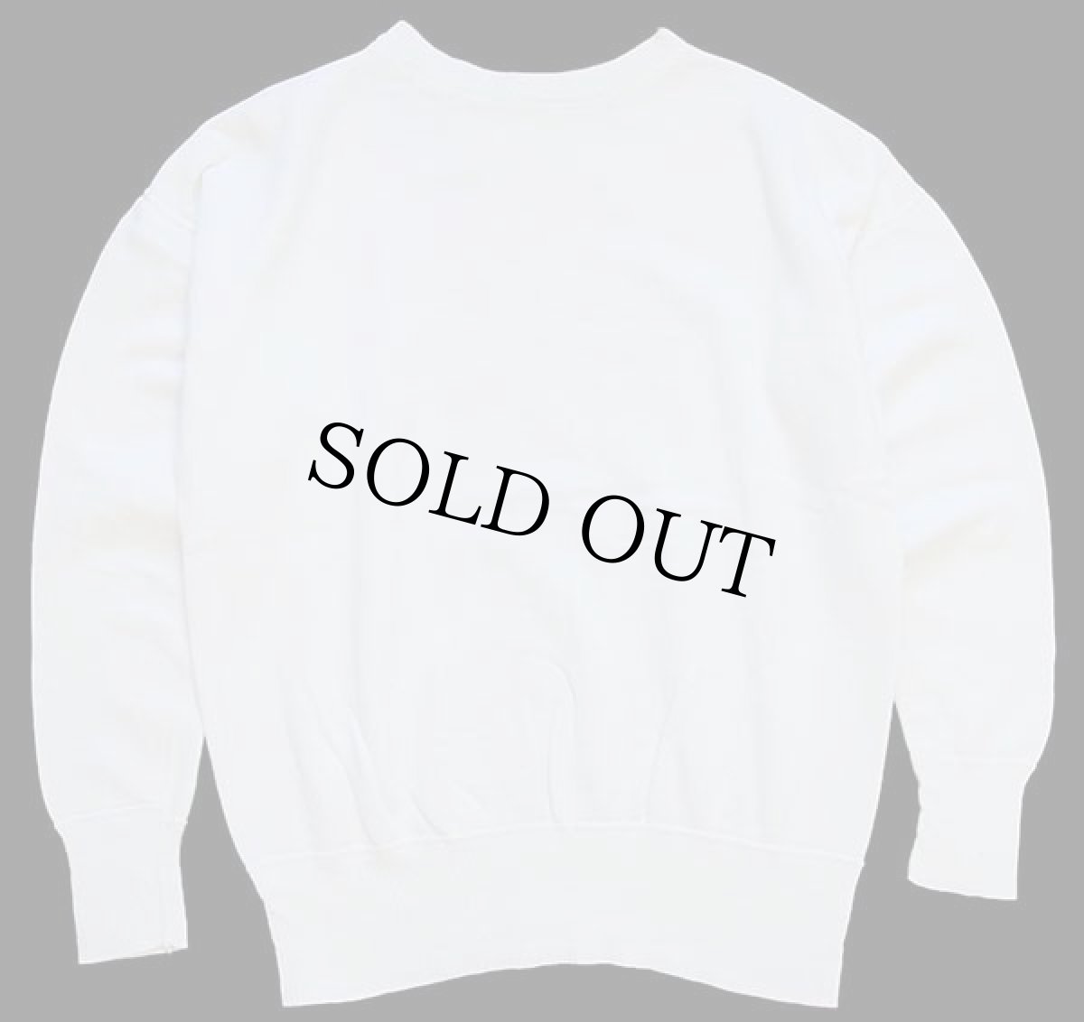 画像2: 40s U.S.NAVAL AIR STATION 前V 針抜きリブ コットン スウェット 白 (2)