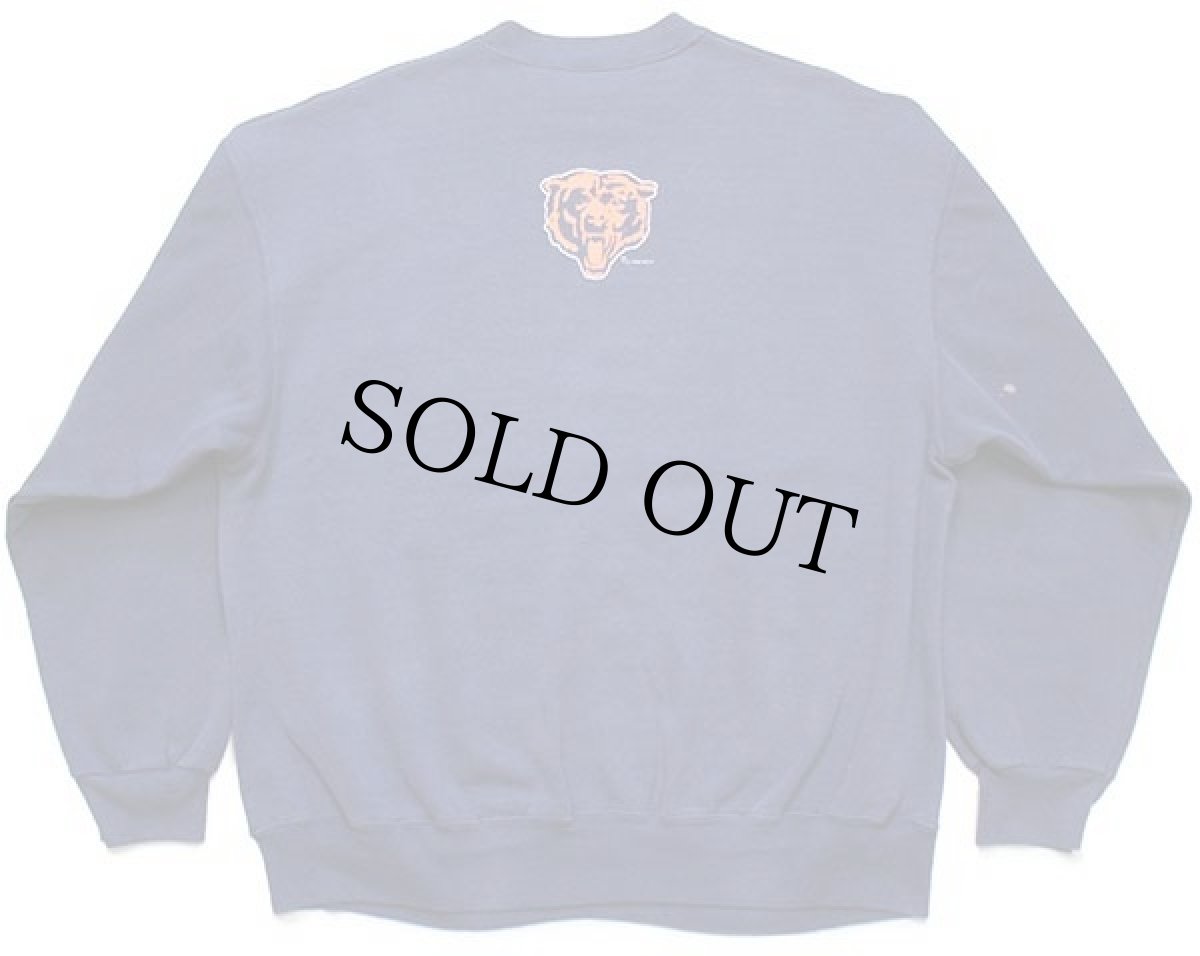 画像2: 90s Hanes NFL CHICAGO BEARS ビッグロゴ 両面プリント スウェット 紺 XL (2)