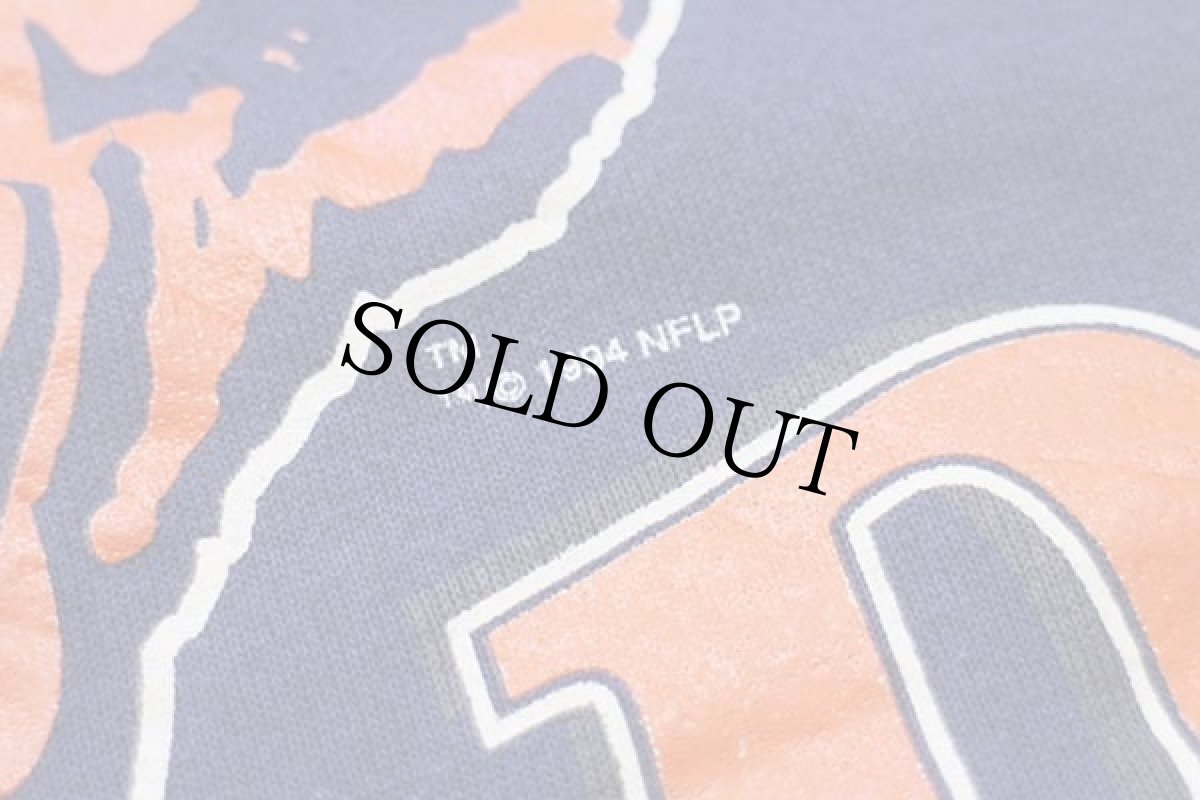 画像4: 90s Hanes NFL CHICAGO BEARS ビッグロゴ 両面プリント スウェット 紺 XL (4)