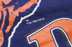 画像4: 90s Hanes NFL CHICAGO BEARS ビッグロゴ 両面プリント スウェット 紺 XL (4)