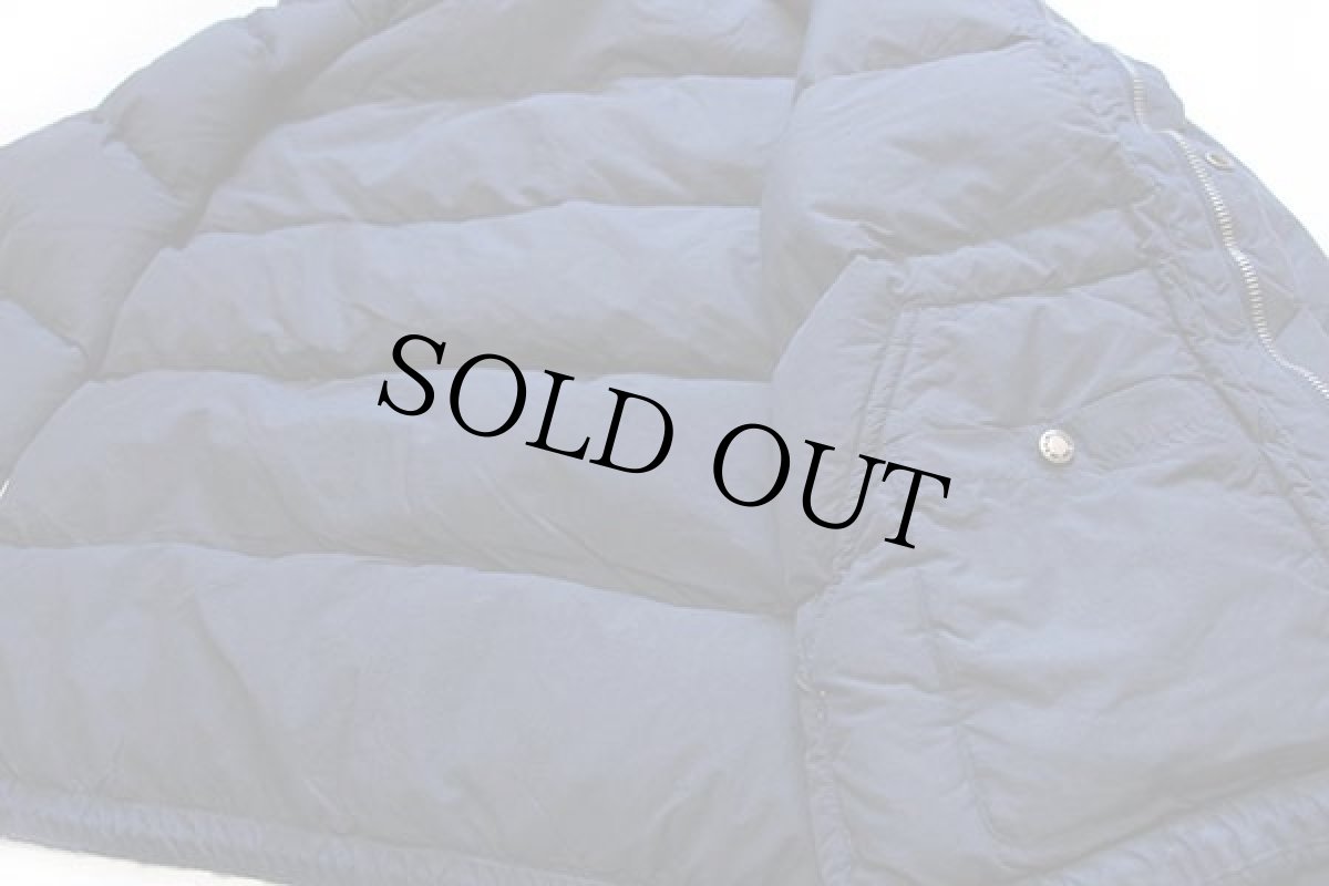 画像6: ポロ ラルフローレン レザーパッチ&フード付き ナイロン ダウンジャケット 紺 L★パーカー (6)