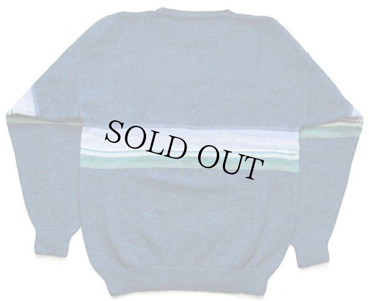 画像2: 80s アイルランド製 Carole Dixon イルカ アート ウールニット セーター XL (2)