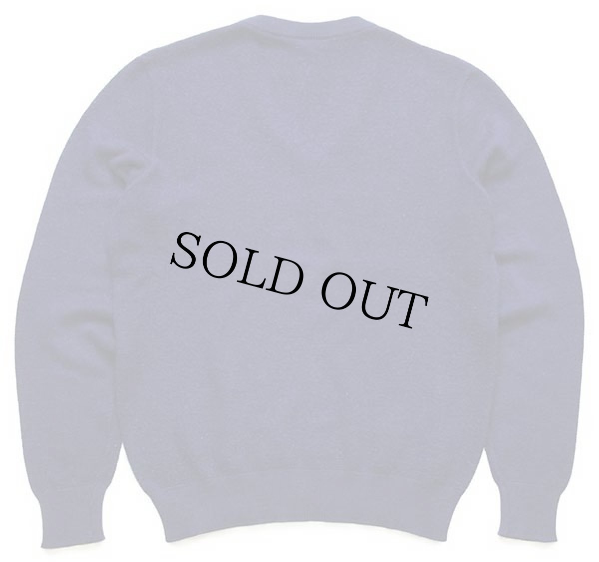 画像2: 70s フランス製 CHEMISE LACOSTE ラコステ ワンポイント Vネック 鹿の子 ウール×アクリルニット セーター 紺 4 (2)