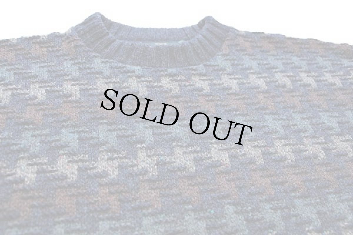 画像3: 90s USA製 ORVISオービス 編み柄 ネップ入り ウールニット セーター L (3)