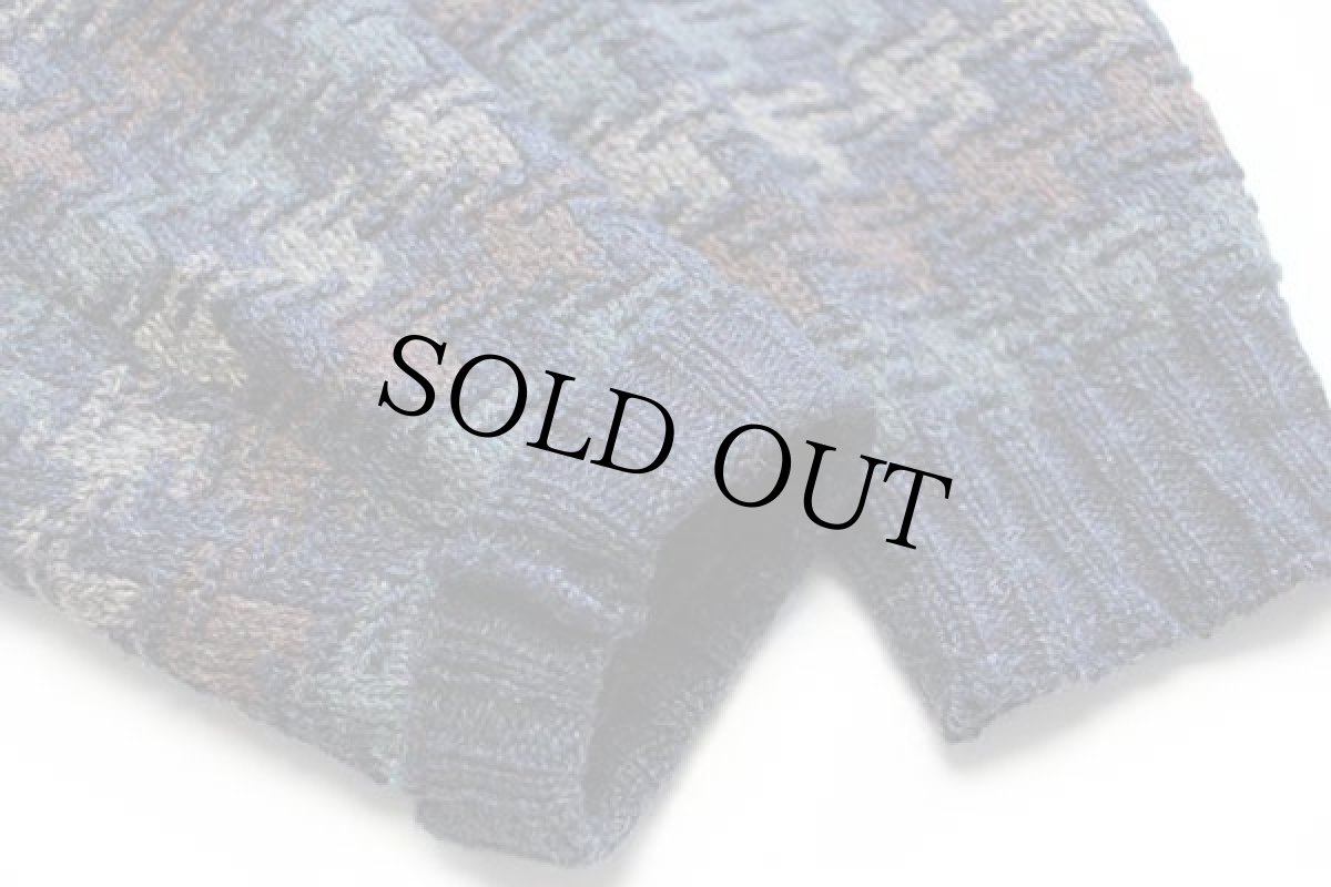 画像6: 90s USA製 ORVISオービス 編み柄 ネップ入り ウールニット セーター L (6)