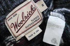 画像4: 90s USA製 Woolrichウールリッチ ノルディック柄 ウールニット セーター M (4)