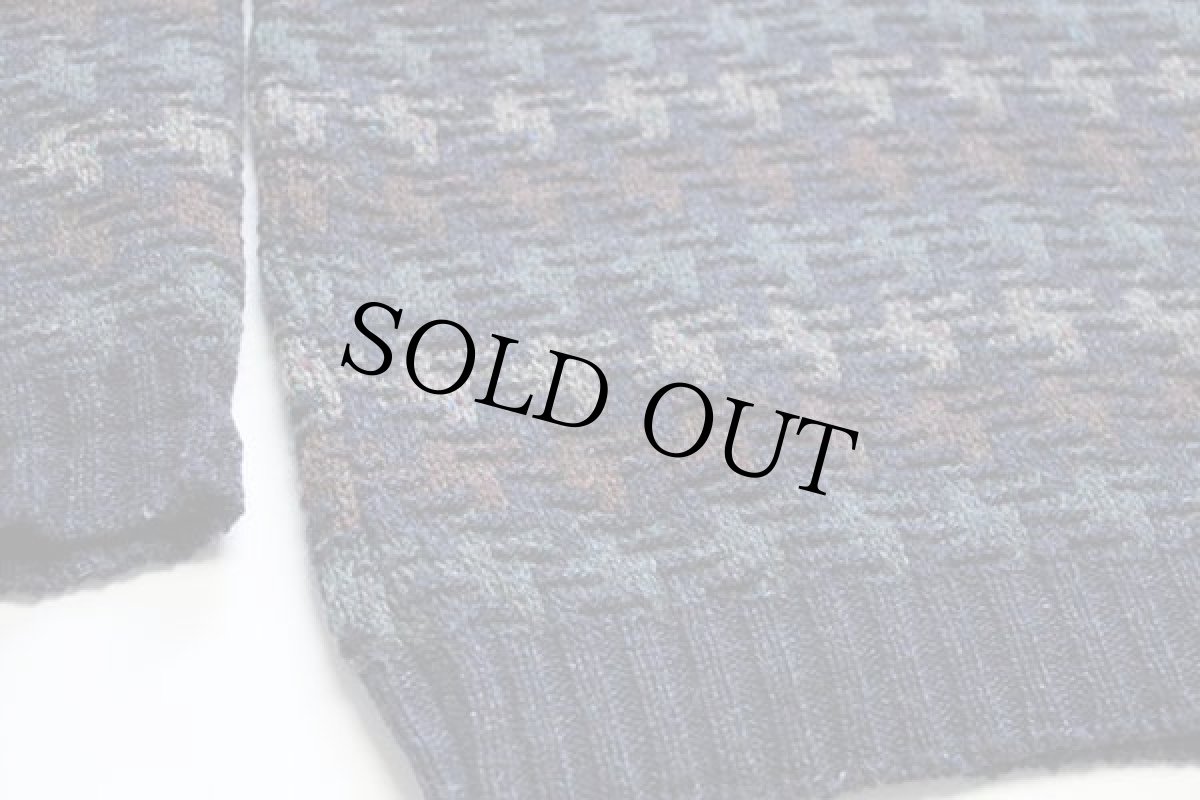 画像5: 90s USA製 ORVISオービス 編み柄 ネップ入り ウールニット セーター L (5)