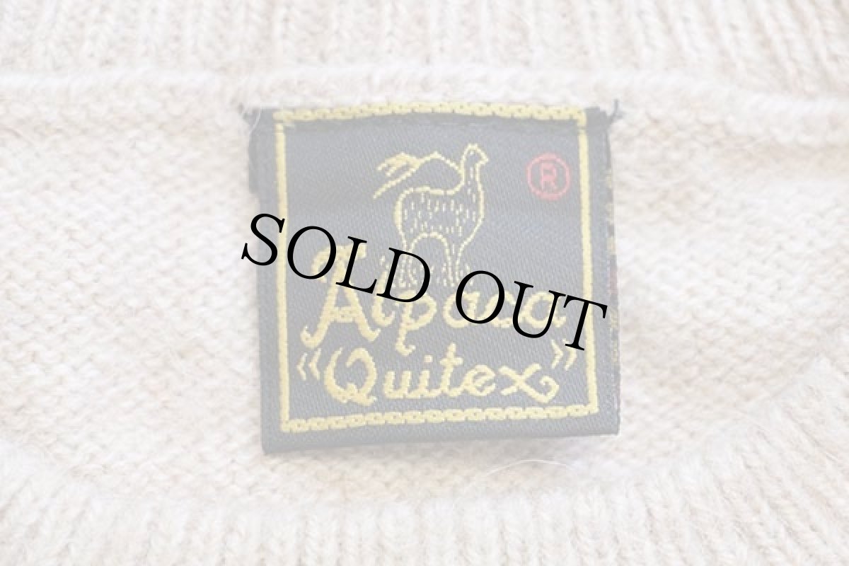 画像4: ペルー製 Alpaca Quitex アルパカニット セーター ブラウンベージュ ミックス (4)