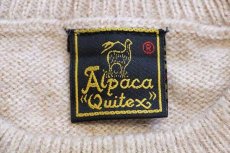 画像4: ペルー製 Alpaca Quitex アルパカニット セーター ブラウンベージュ ミックス (4)