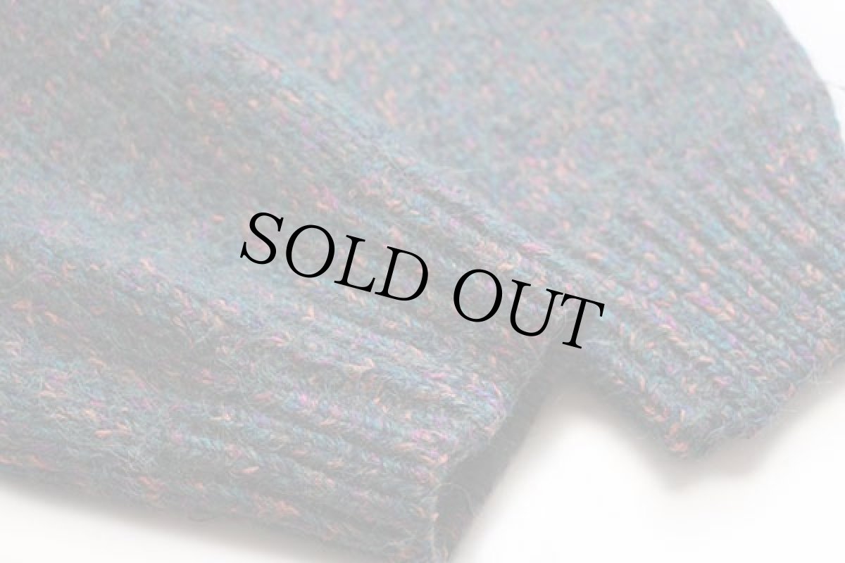 画像6: 90s イタリア製 OSVALDO BRUNI ネップ入り ケーブル編み ウールニット セーター★フィッシャーマン (6)