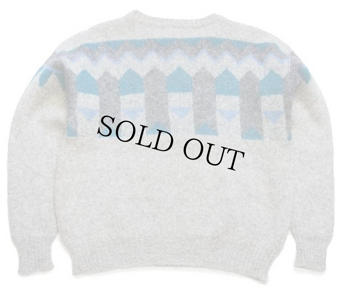 画像2: 80s アイスランド製 ICEWEAR ノルディック柄 ウールニット セーター M (2)