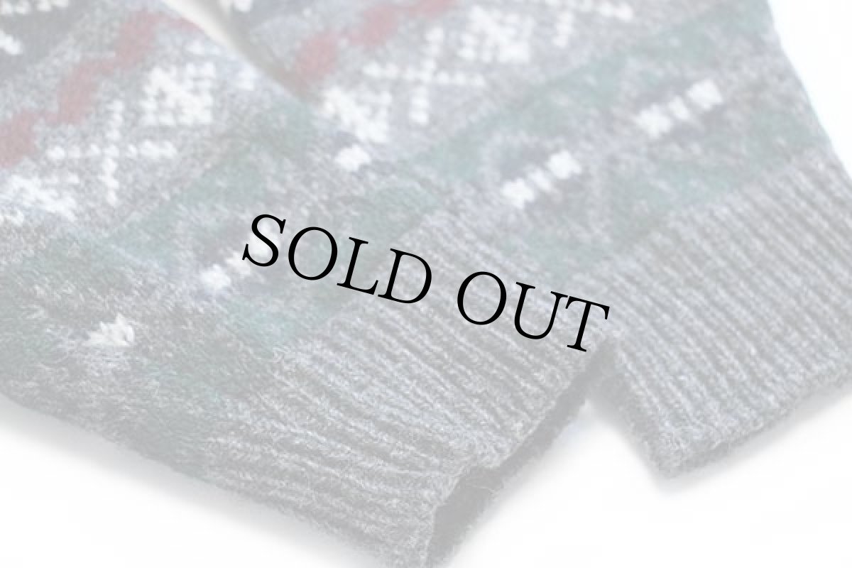 画像6: 90s USA製 Woolrichウールリッチ ノルディック柄 ウールニット セーター M (6)