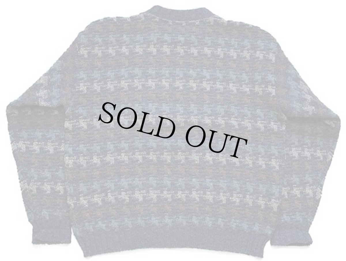 画像2: 90s USA製 ORVISオービス 編み柄 ネップ入り ウールニット セーター L (2)