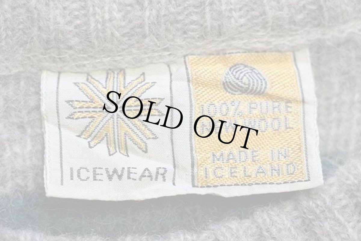 画像4: 80s アイスランド製 ICEWEAR ノルディック柄 ウールニット セーター M (4)