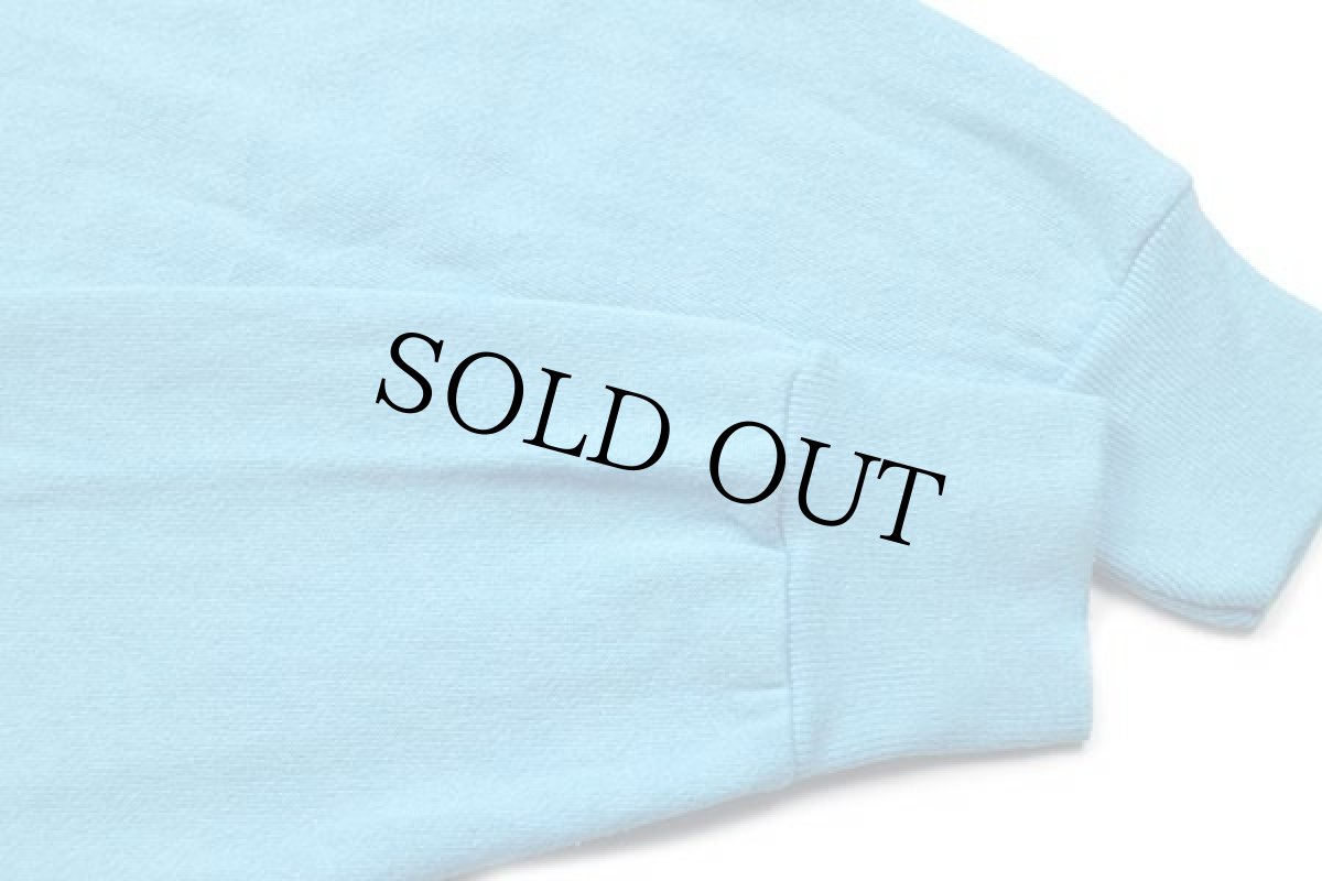 画像5: 80s USA製 Tultex 無地 スウェット 後染め 水色 L★ブランク (5)