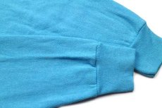 画像5: 80s USA製 Tultex 無地 スウェット 後染め 水色 L★ブランク (5)
