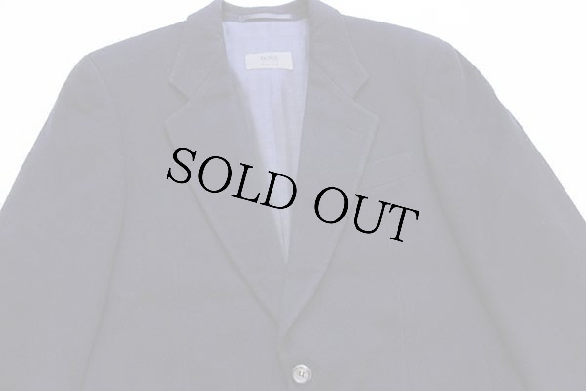 画像3: ドイツ製 HUGO BOSS ウール×カシミヤ テーラードジャケット 紺 46★ブレザー (3)