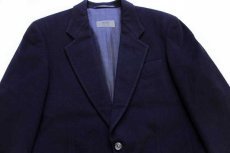 画像3: ドイツ製 HUGO BOSS ウール×カシミヤ テーラードジャケット 紺 46★ブレザー (3)