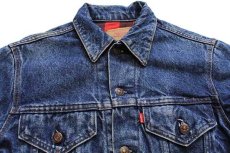 画像3: 80s USA製 Levi'sリーバイス 70411 バッファローチェック ネルライナー デニムジャケット 4ポケット 36 (3)