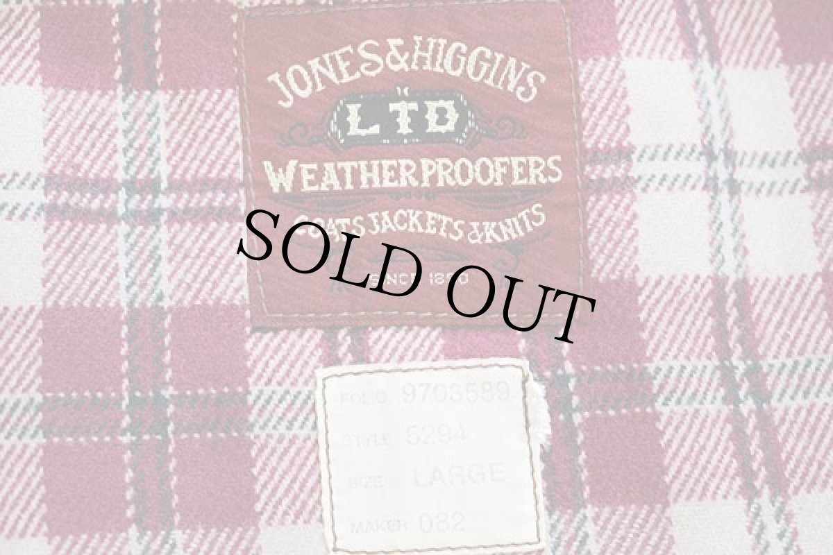 画像4: 90s JONES&HIGGINS タータンチェック ネルライナー ダック地 ファイヤーマンベスト 焦げ茶 L (4)