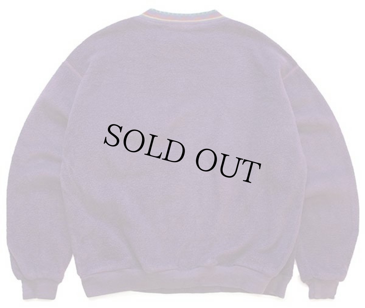 画像2: 90s USA製 Columbiaコロンビア 前V フリース スウェット 紫 L (2)