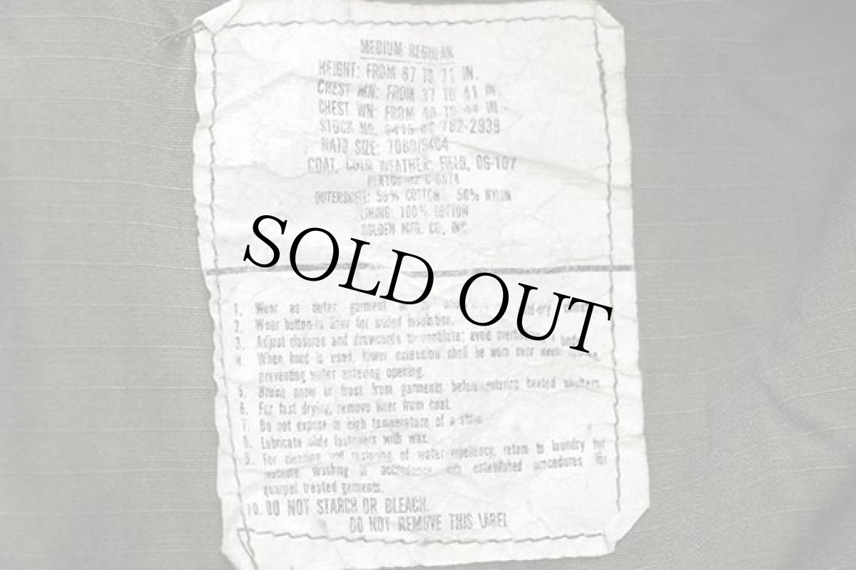 画像4: 80s 米軍 U.S.NAVY SEABEES パッチ&刺繍 M-65 フィールドジャケット オリーブグリーン M-R (4)