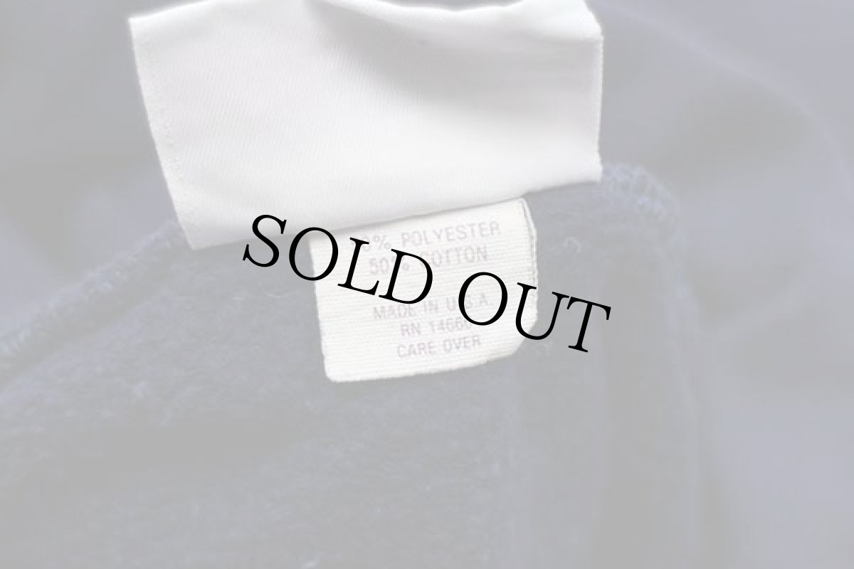 画像5: 80s USA製 BASSETT-WALKER 無地 スウェットパーカー 紺 M (5)