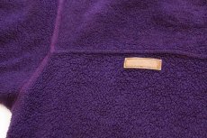 画像5: 90s USA製 Columbiaコロンビア 前V フリース スウェット 紫 L (5)