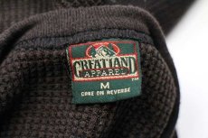 画像4: 90s USA製 GREATLAND サーマルシャツ 焦げ茶 M (4)